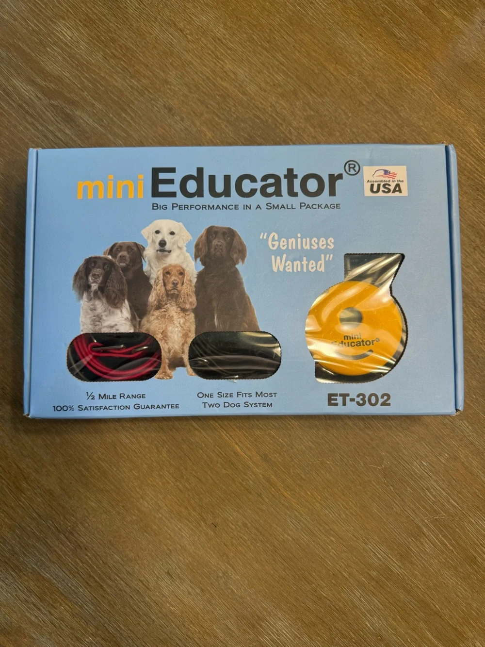 ET-302 Yellow & Black Dog Training Remote Starter Kit